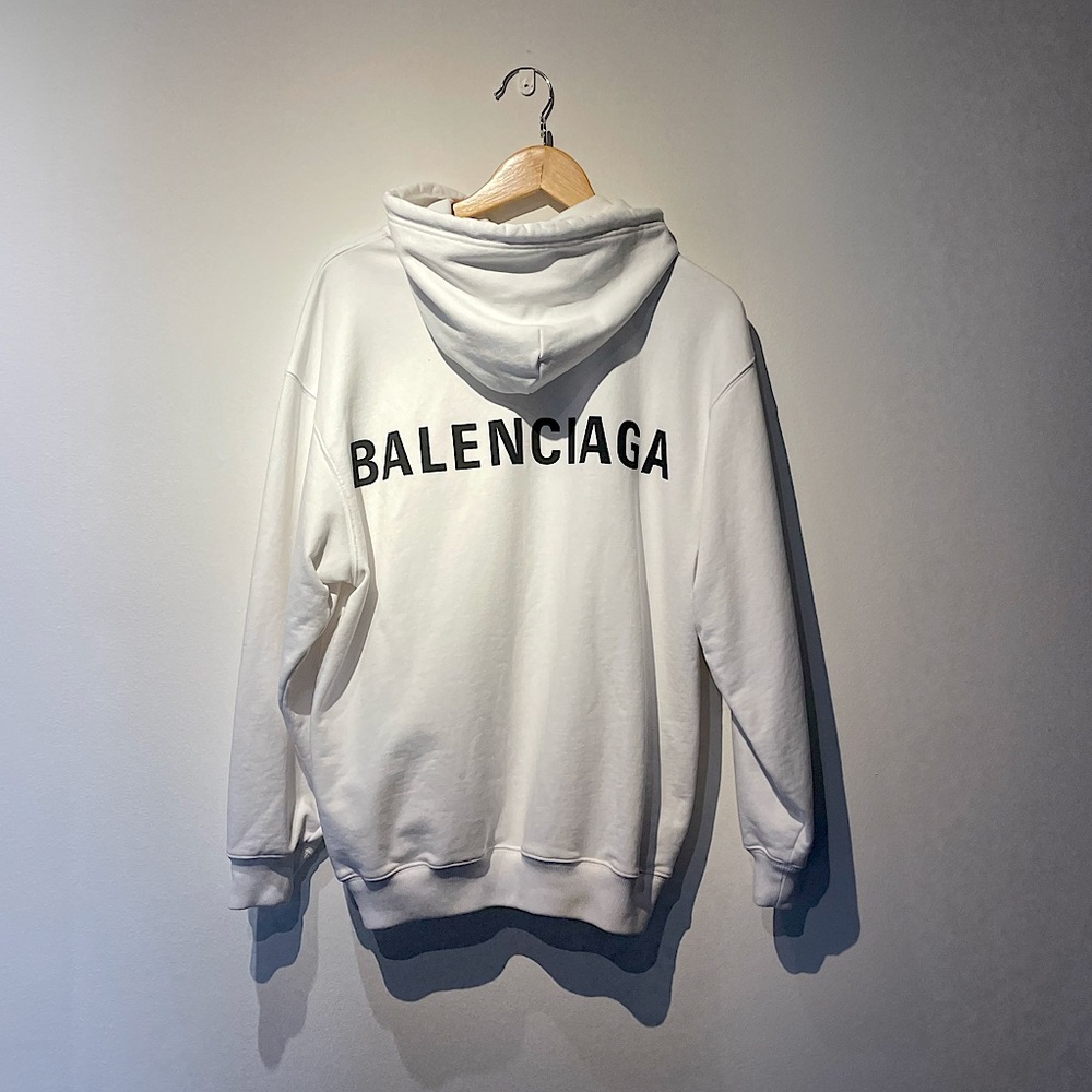 Balenciaga Back Logo Sweatshirt Size XS (THEREALREAL AUTHENTICATED)